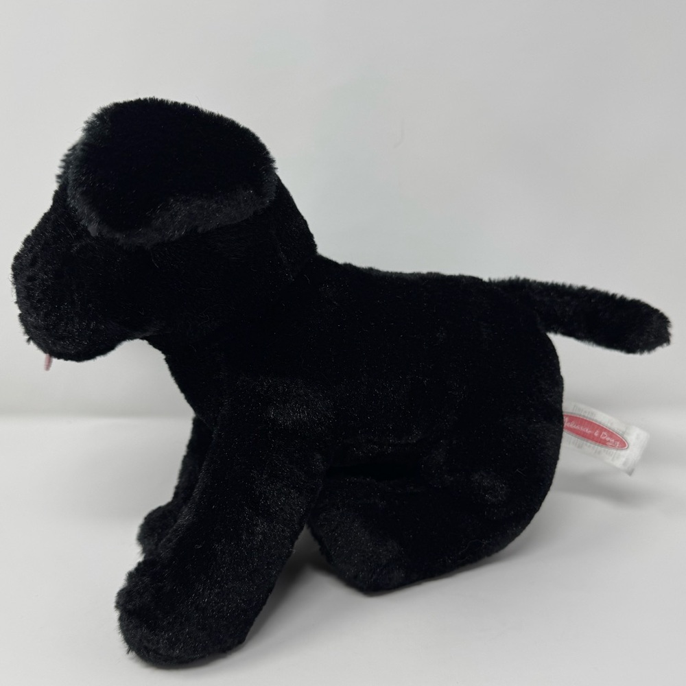 Melissa and Doug Black Lab Puppy Dog Plush Stuffed Animal, 11 inch, pet, pretend - Picture 4 of 9